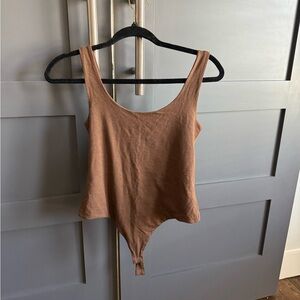 NWOT Banana Republic Brown Sleeveless Bodysuit
